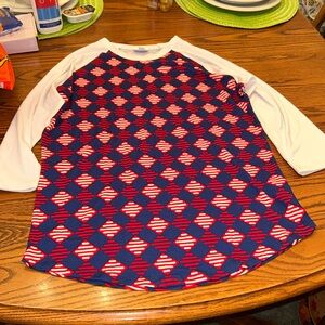 Patriotic Long sleeve lularoe tee shirt